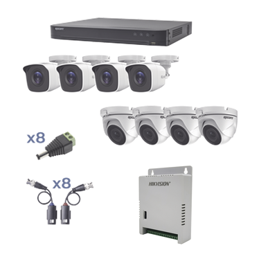 KIT TurboHD 1080p DVR 8 Canales 8 Cámaras EPCOM PROFESSIONAL