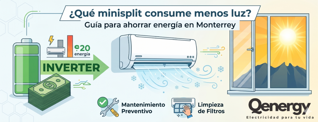 ¿Qué minisplit consume menos luz? Guía para ahorrar energía en Monterrey