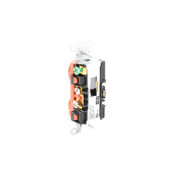 Contacto Dúplex Conexión a Tierra Aislada/ 15A 125V/ 2 polos 3 Hilos/ Nema 5-15R /Grado Comercial/ Color Naranja. , HUB-IG-5252 - Imagen 5