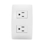 Placa con 2 Tomas de Corriente 2P Y T / 127 V~60 HZ 15 A / 1 Modulo. , JTL-B72-23