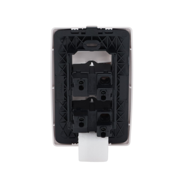 Placa con 2 Interruptores Sencillos 10 A/ 127 V CA ~ 60 Hz / 1 1/2 Módulos / Color Blanco. , JTL-C7305 - Imagen 4