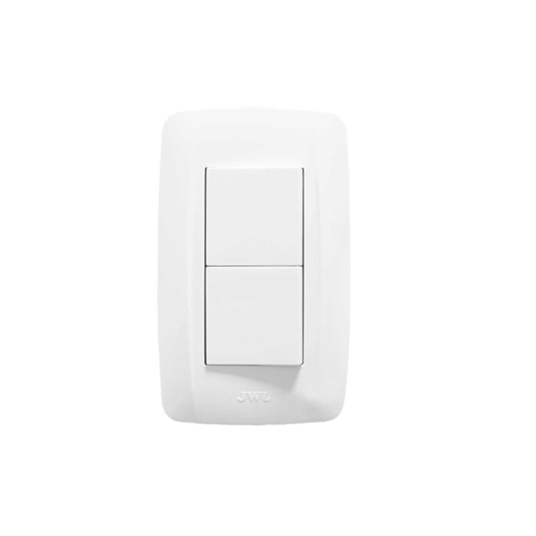 Placa con 2 Interruptores Sencillos 10 A/ 127 V CA ~ 60 Hz / 1 1/2 Módulos / Color Blanco. , JTL-C7305 - Imagen 6