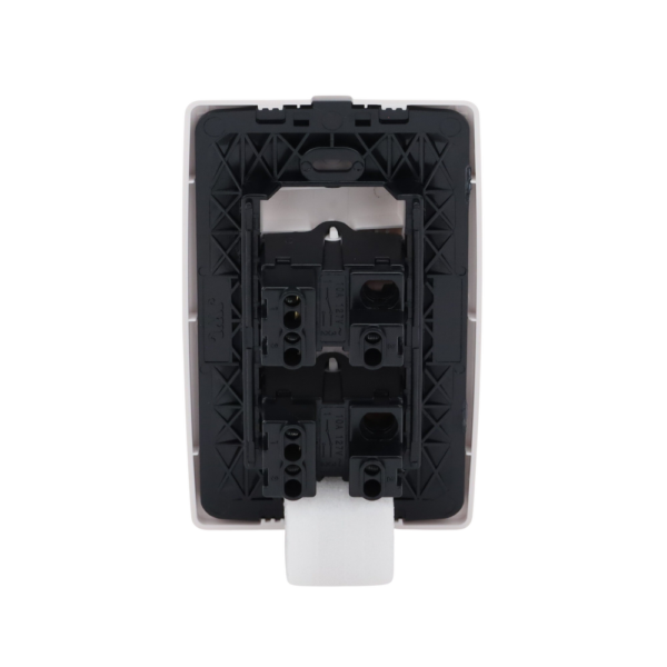 Placa con 2 Interruptores Escalera 10 A/ 127 V CA ~ 60 Hz / 1 1/2 Módulos / Color Blanco. , JTL-C7306 - Imagen 5