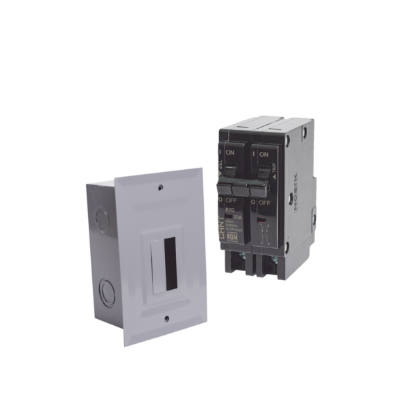 Kit Centro de Carga para empotrar con 1 Interruptor Térmico de 2 Polos, 30Amp 120/240Vca 10kA. , KITC2Q230E - Imagen 2