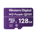 Memoria microSD de 128 GB PURPLE, Especializada Para Videovigilancia, Western Digital (WD) , WD128MSD