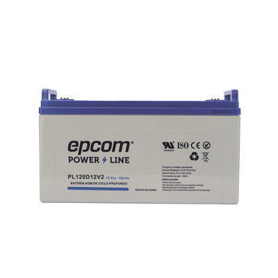 Batería 12 Vcc / 120 Ah / UL / Tecnología AGM-VRLA / CICLO PROFUNDO, PL120D12V2, EPCOM POWERLI - Imagen 3