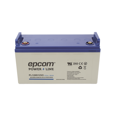 Batería 12 Vcc / 120 Ah / UL / Tecnología AGM-VRLA / CICLO PROFUNDO, PL120D12V2, EPCOM POWERLI - Imagen 4