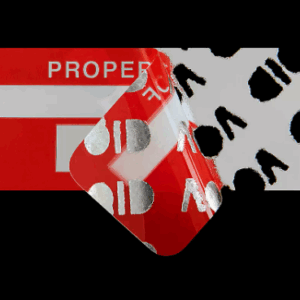 Etiquetas Adhesivas con Evidencia de Alteraciones- cant./ Rollo 100 pz - "Property of", #0001-0100