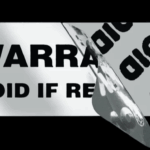 Etiquetas Adhesivas con Evidencia de Alteraciones - 	CANT./ ROLLO 100 pz "Warranty Void if Removed", Plateadas
