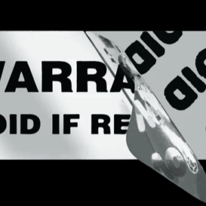 Etiquetas Adhesivas con Evidencia de Alteraciones - 	CANT./ ROLLO 100 pz "Warranty Void if Removed", Plateadas