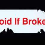 Etiquetas Adhesivas Destruibles - "Void If Broken", 3⁄4 x", CANT./ ROLLO 100pz