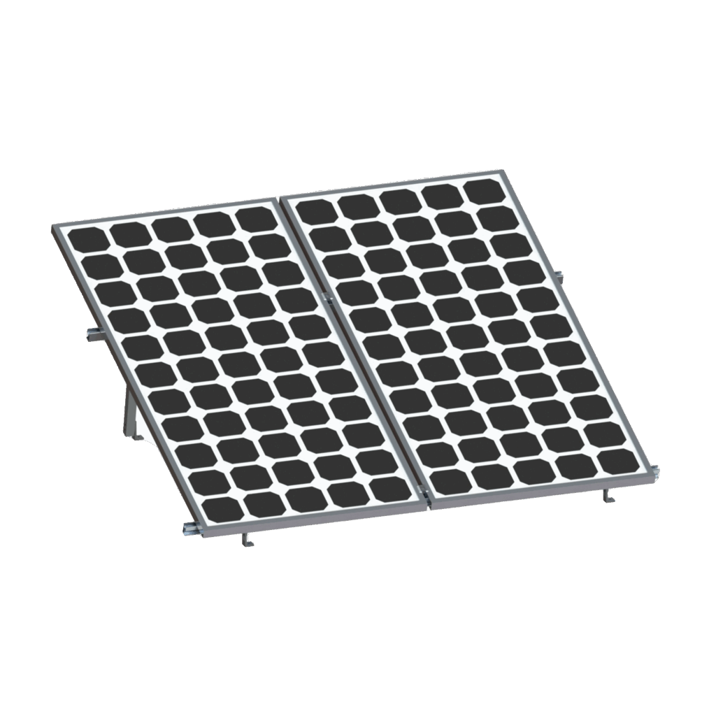 Montaje para 2 Paneles Solares, Riel "8" de 2700mm, VEKTOR8R2700, EPCOM POWERLINE
