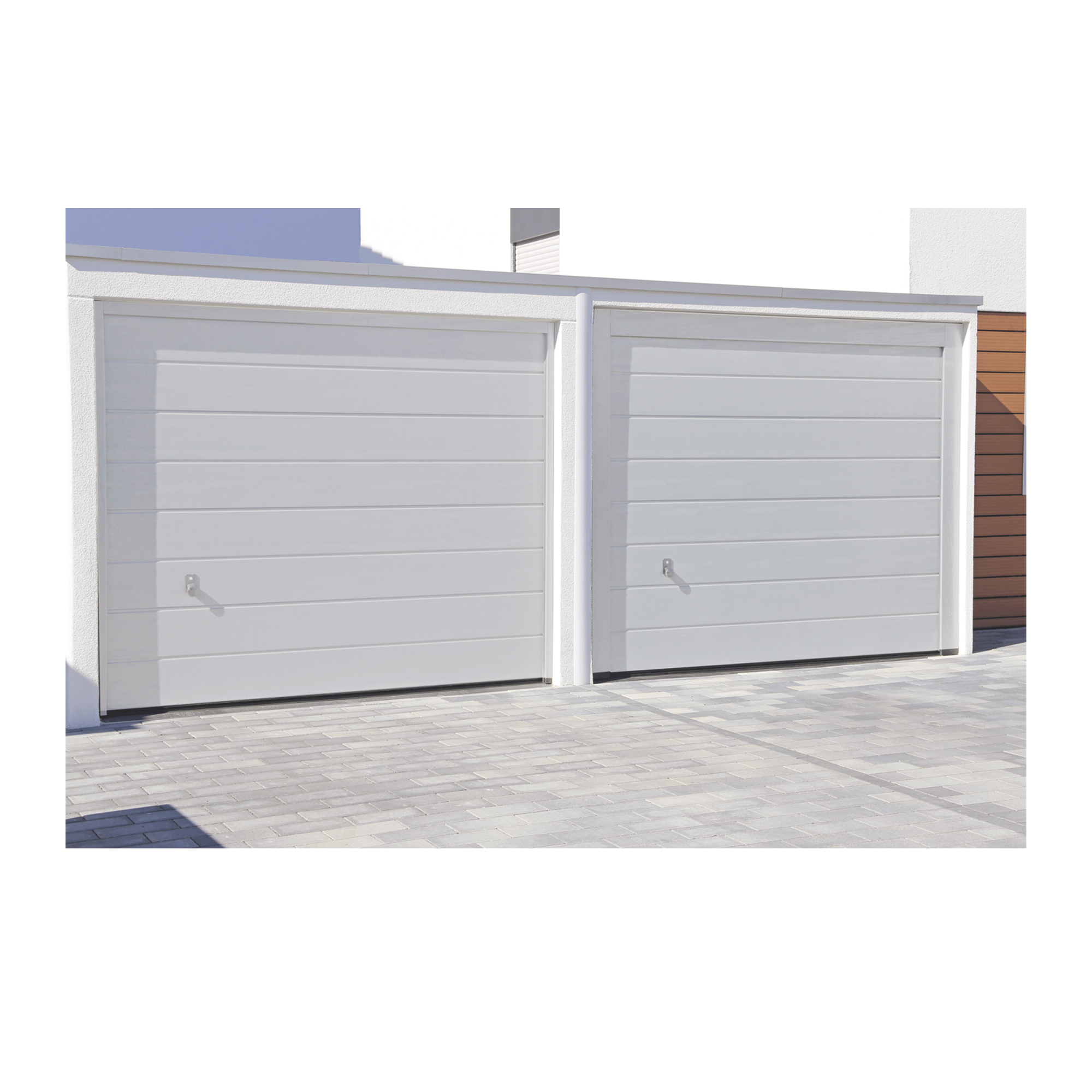 Sección para puerta de Garage / Lisa / Color blanco, SEC-GAR167, ACCESSPR