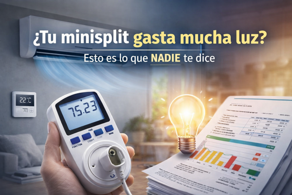 por qué un minisplit gasta mucha luz y cómo reducir el consumo eléctrico