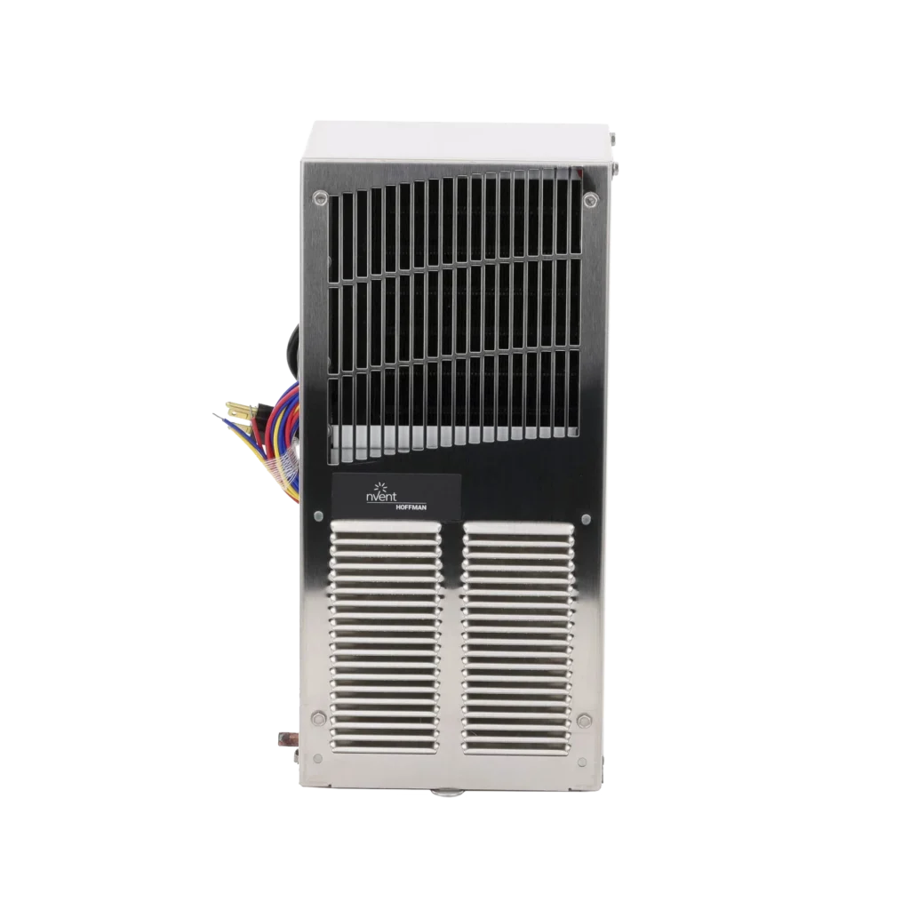 Aire Acondicionado Compacto Para Exterior, Uso en Gabinetes de Telecomunicaciones de Grado Industrial, Frío T15, 800 BTU, 115 Vca, de Acero Inoxidable 304, Color Gris