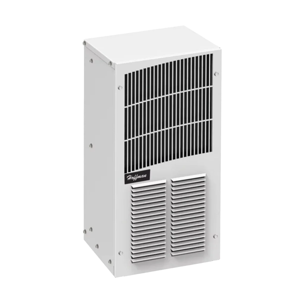 Aire Acondicionado Compacto Para Exterior, Uso en Gabinetes de Telecomunicaciones de Grado Industrial, Frío T20, 2000 BTU, 115 Vca, de Acero, Color Gris