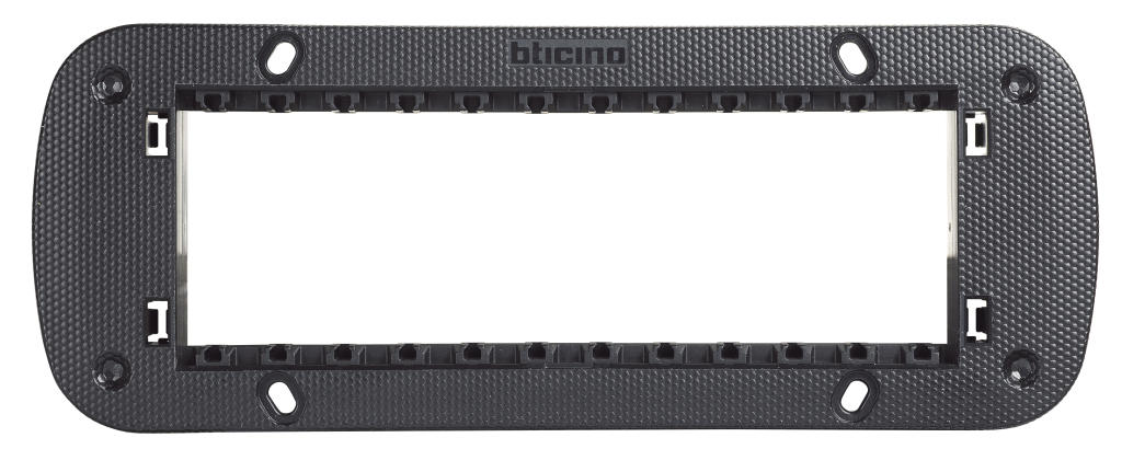 Soporte de 6 módulos con tornillos de 45 mm Living Now BTicino K4706