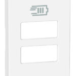 Cubretecla para cargadores USB, blanca Living Now BTicino KW13C