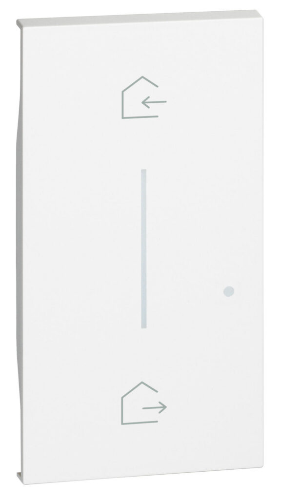 Cubretecla Entrar y Salir para control inalámbrico K4570CW, 2 módulos BTicino KW40M2